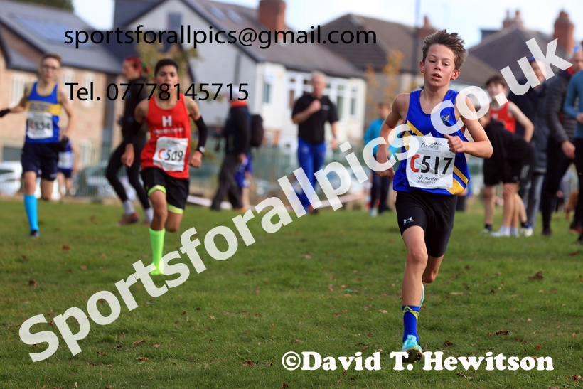 Boys Under-14s 2026 Northern Cross Country Relays, Graves Park, Sheffield. Photo: David T. Hewitson/Sports for All Pics